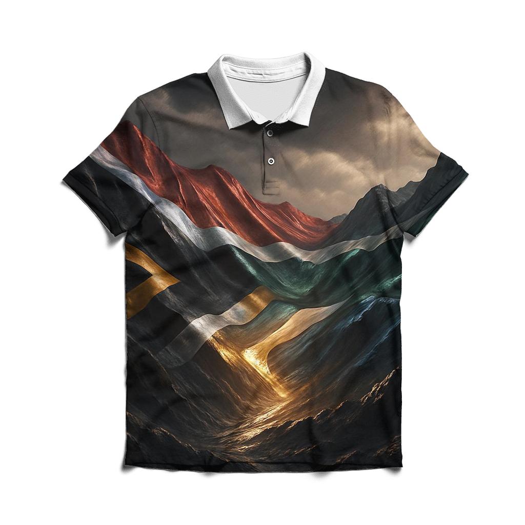 Metallic Horizon Weave South Africa personalized polo shirts