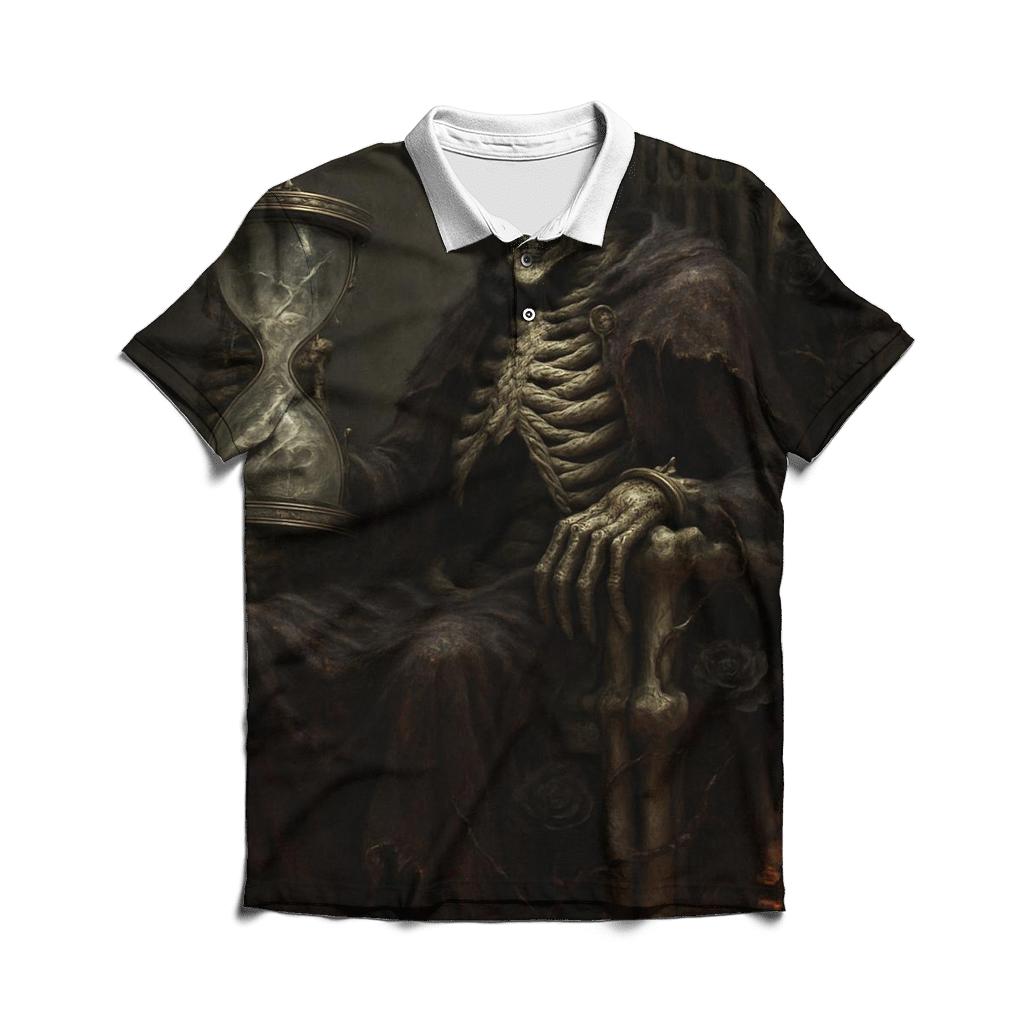 Hourglass Throne Of The Bone Sovereign stylish collar polo tees