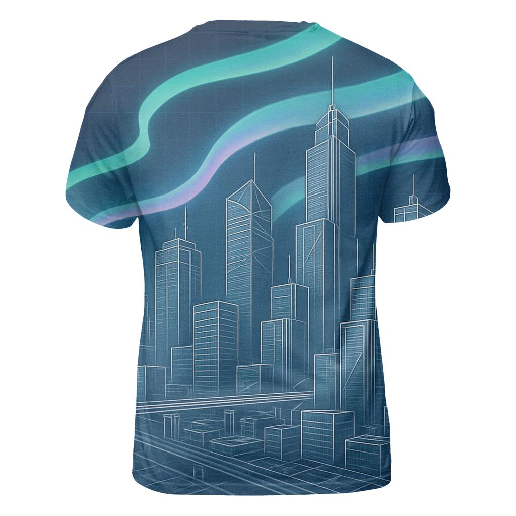 Aurora Blueprint City designer pattern shirts