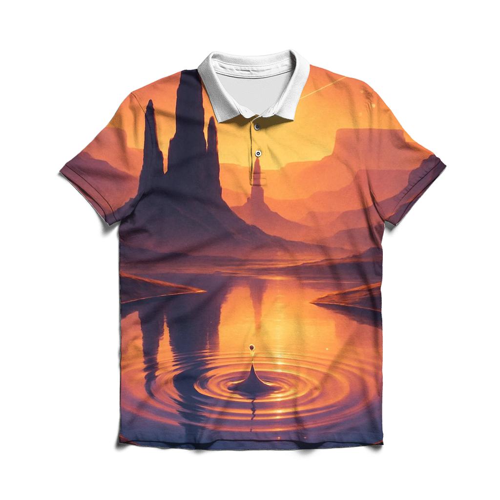 Canyon Glass Sunset Mirage classic pique polos
