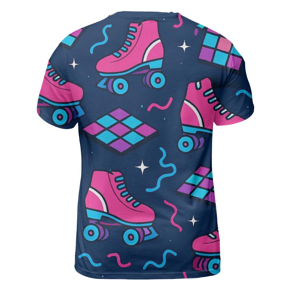 Roller Rink Neon Confetti personalized full print shirts