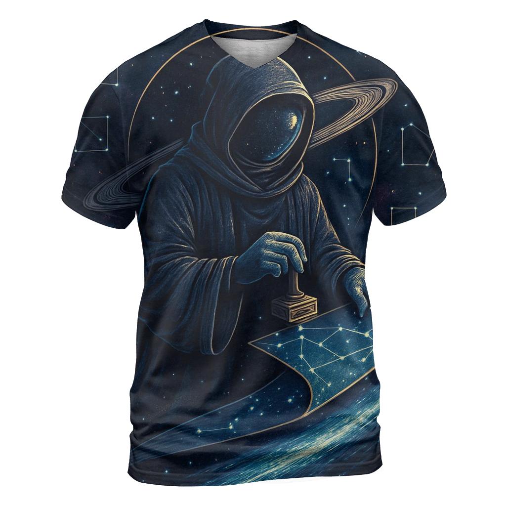 The Comet Librarian Of Midnight Orbit designer pattern shirts