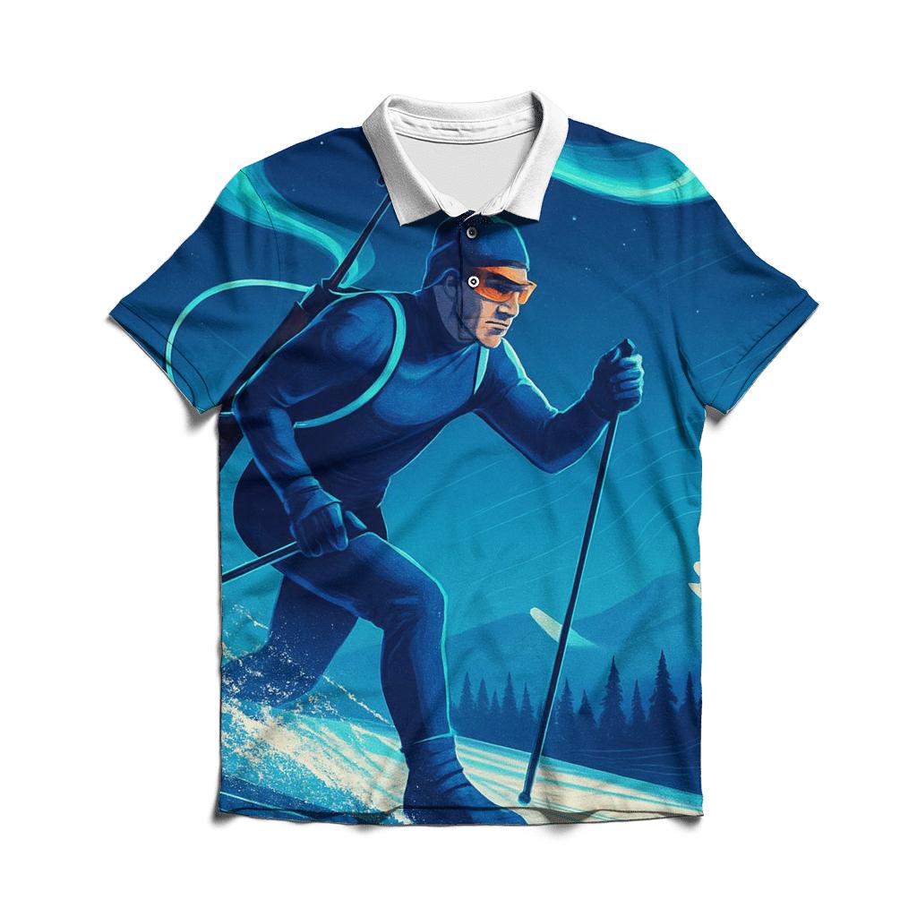 Aurora Biathlon Pursuit stylish collar polo tees