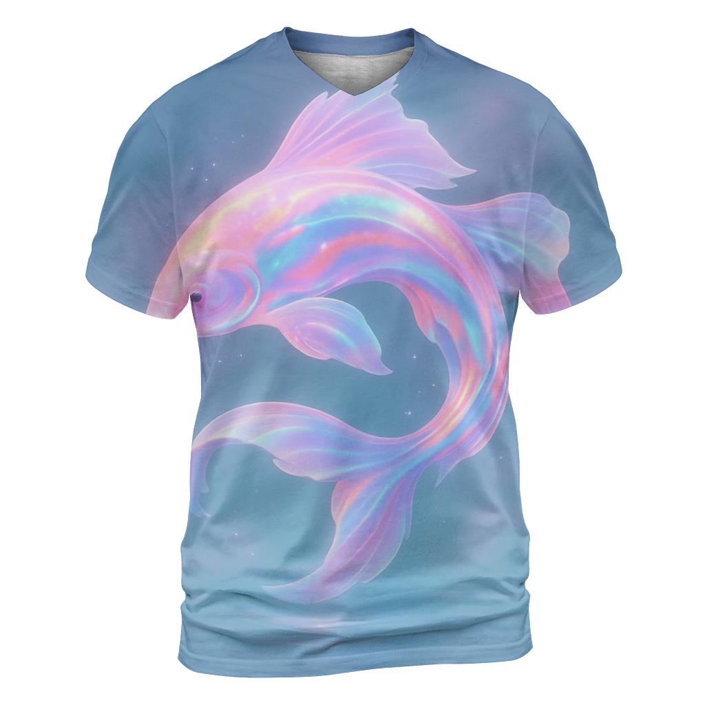 Aurora Koi Drift designer pattern shirts