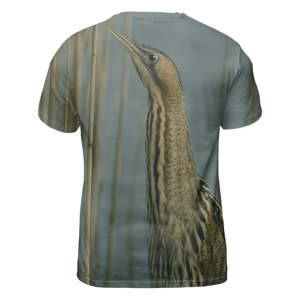 Reedbed Stalk Eurasian Bittern designer pattern shirts