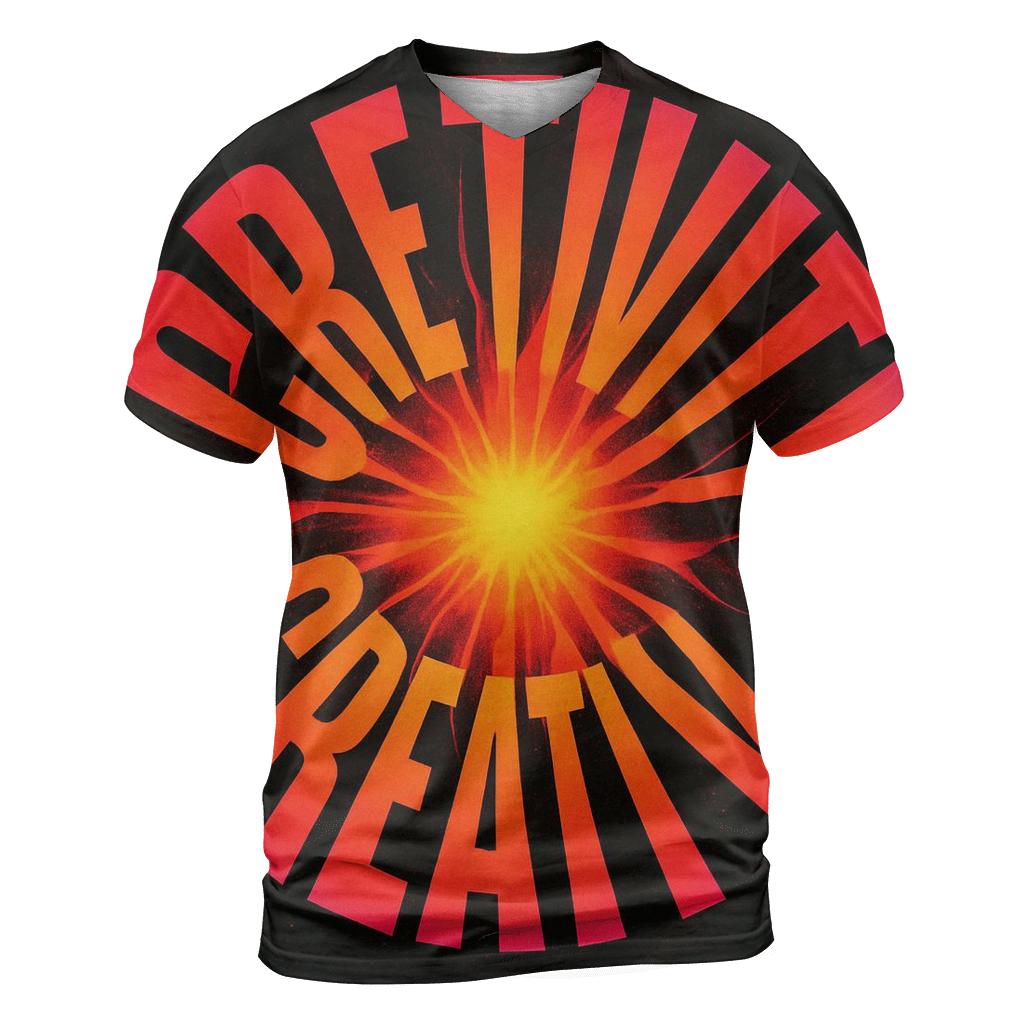Solar Flare Typography Bloom trendy printed shirt styles