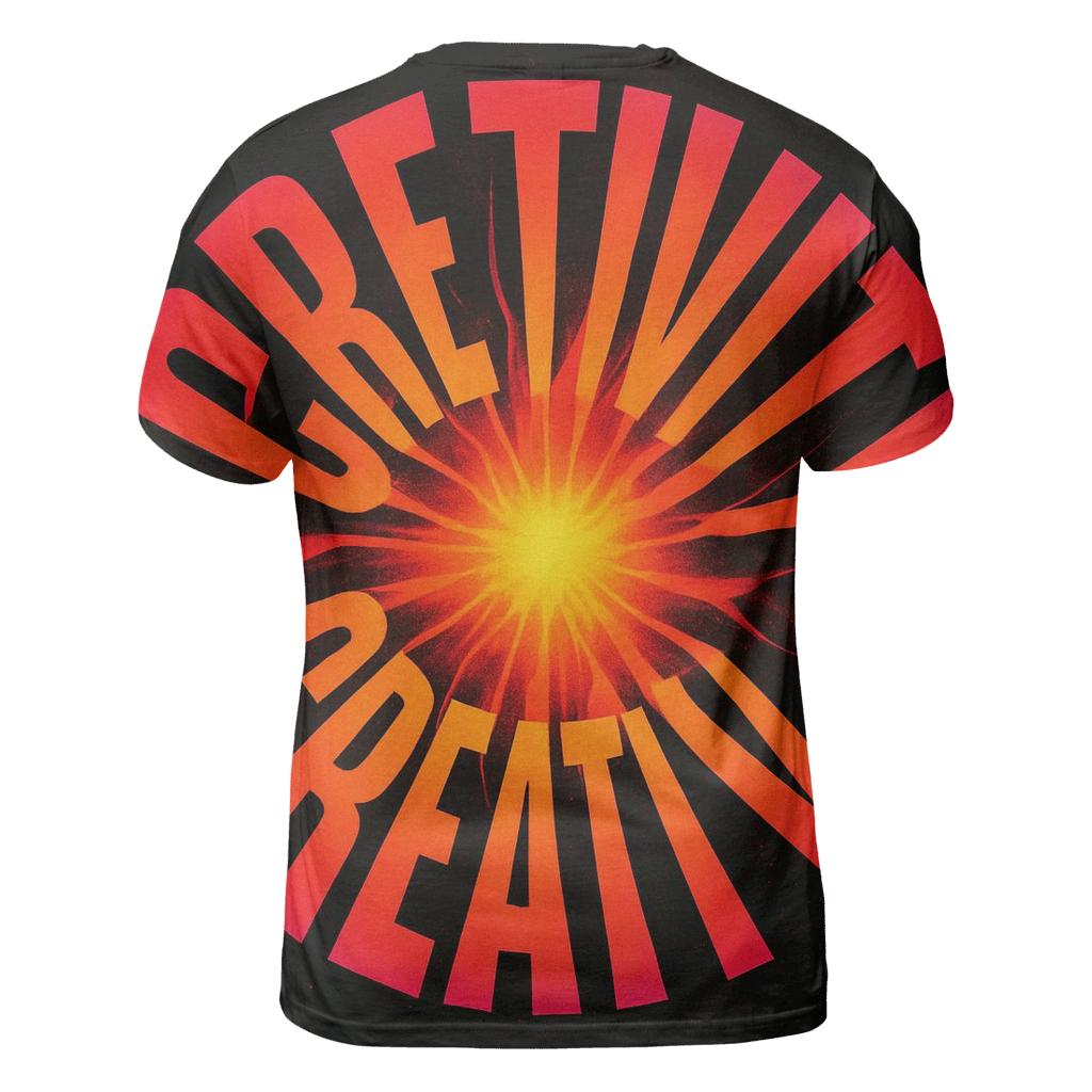Solar Flare Typography Bloom trendy printed shirt styles