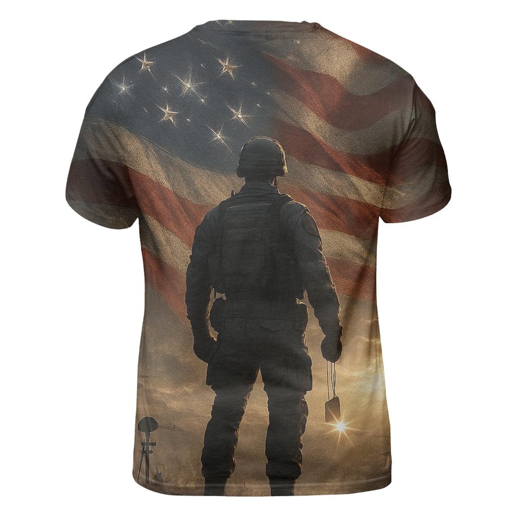 Dawn Vigil Over The Rippling Stars creative print fashion shirts