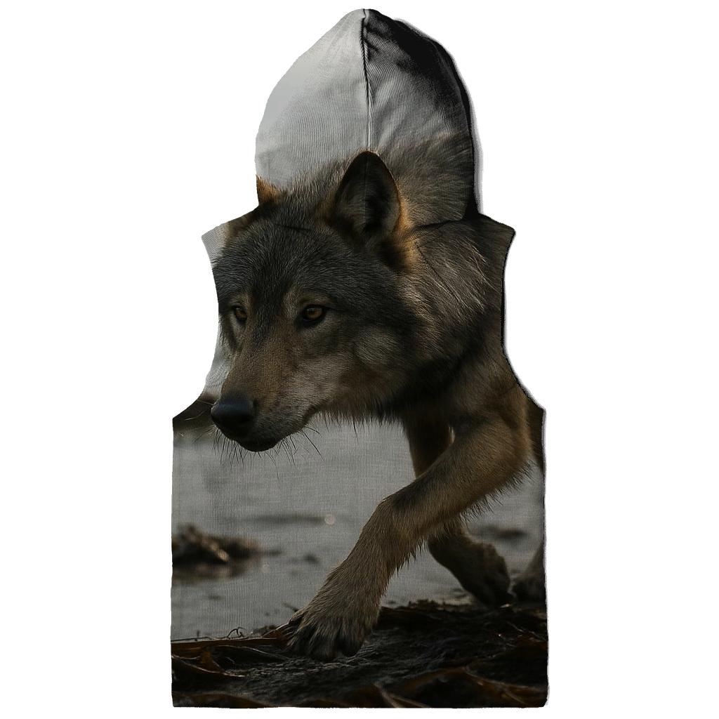 Sea Wolf Tracking Salmon Along Kelp Shore hoodie trends