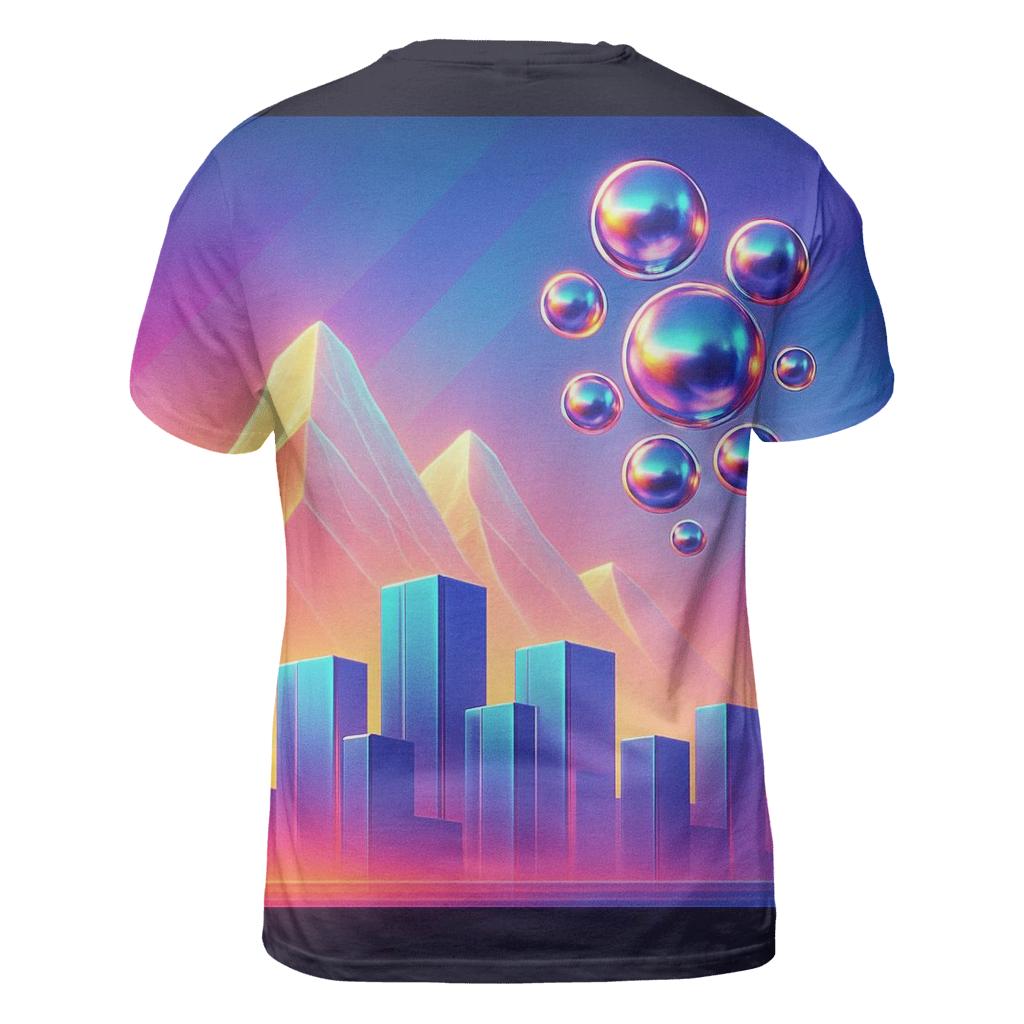 Prismatic Skyline Mirage unique graphic print tees