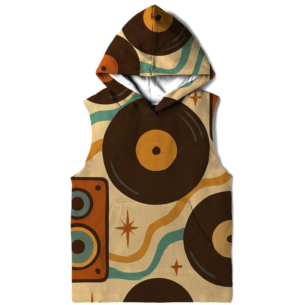 Groovy Vinyl Lounge Patterns custom hoodies