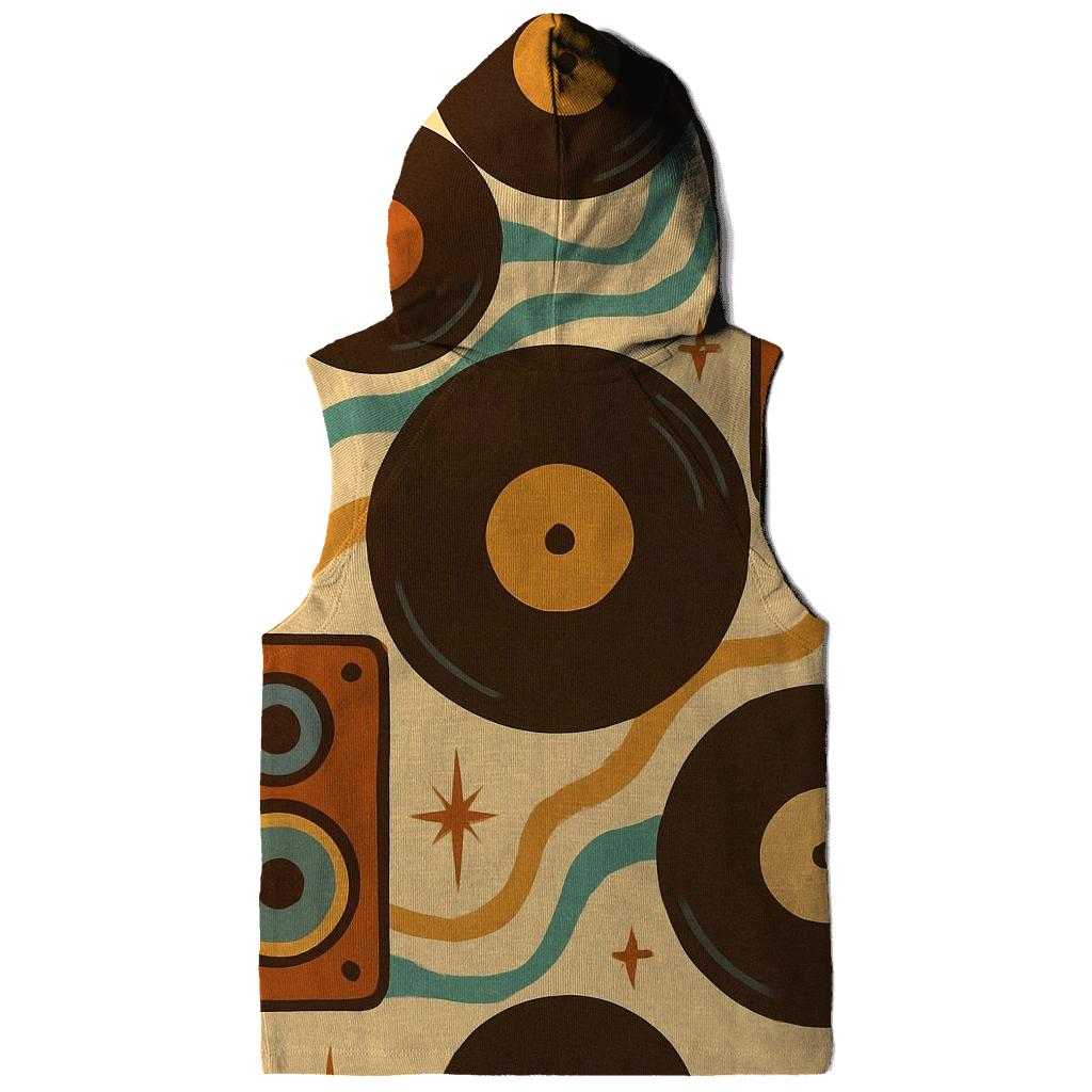 Groovy Vinyl Lounge Patterns custom hoodies