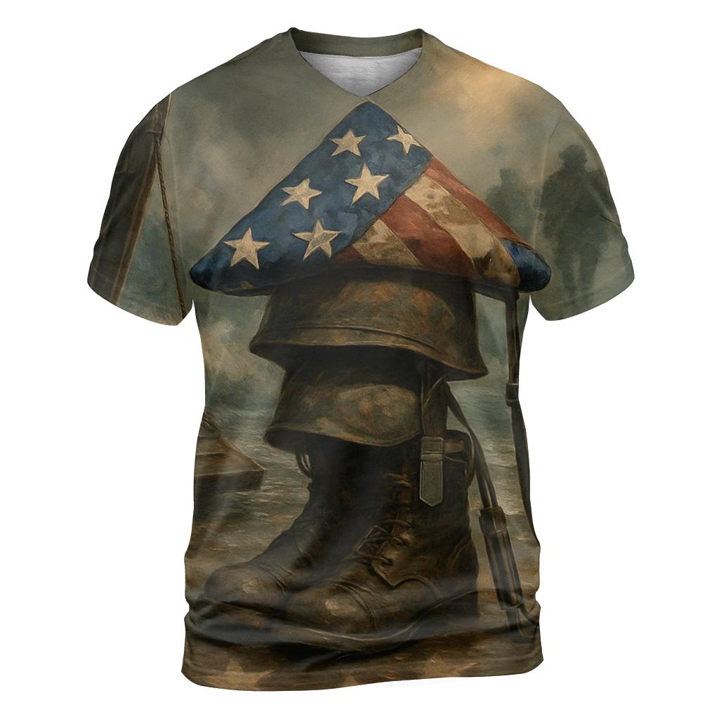 Tide Of Honor On The Iron Shore vibrant all-over design tees