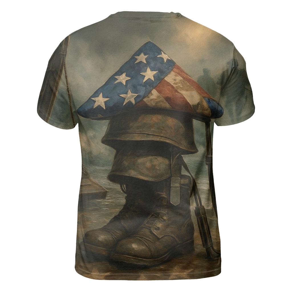 Tide Of Honor On The Iron Shore vibrant all-over design tees