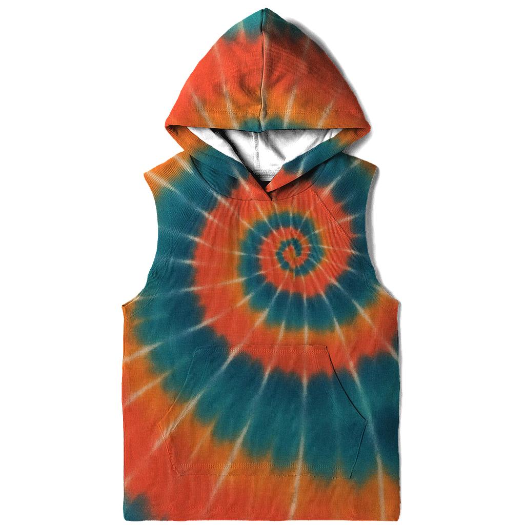 Solar Flare Spiral Overdye hoodies fashion