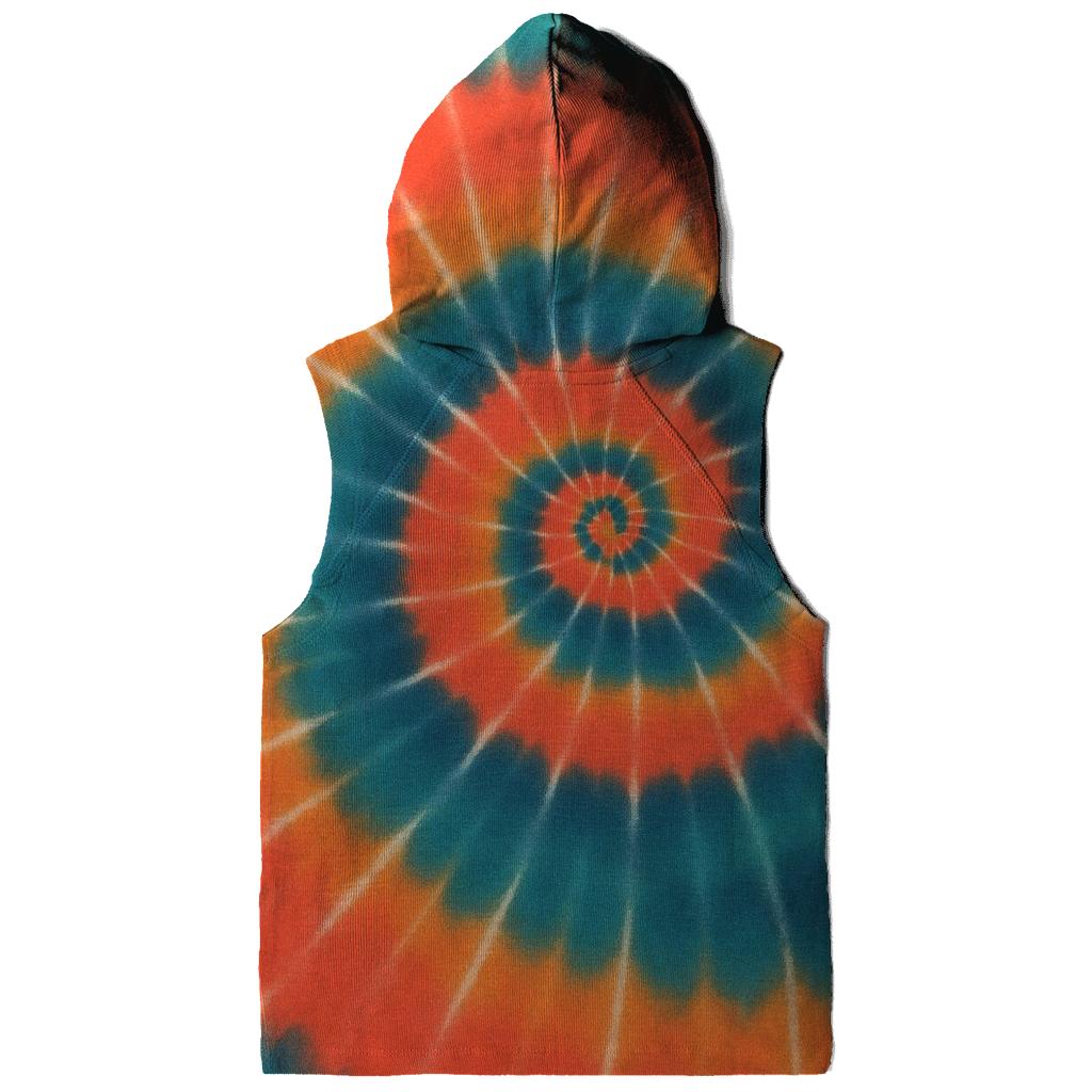 Solar Flare Spiral Overdye hoodies fashion