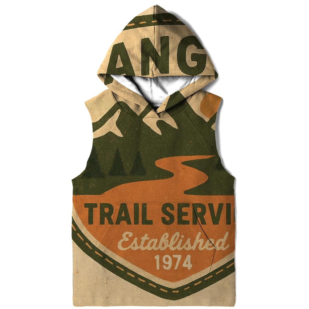 Faded 1970s National Park Ranger Badge Graphic lightweight hoodies