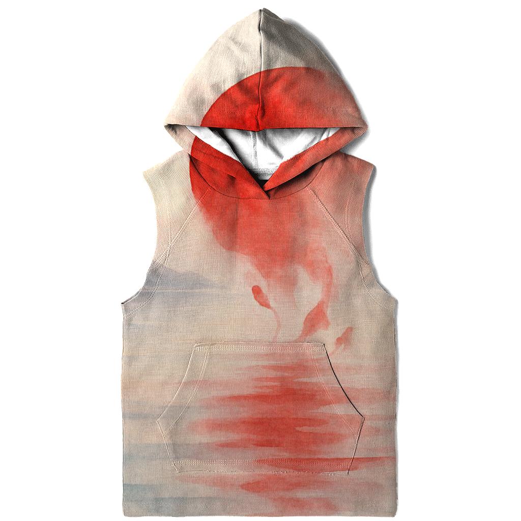 Rising Sun Over Watercolor Tides Japan premium hoodies