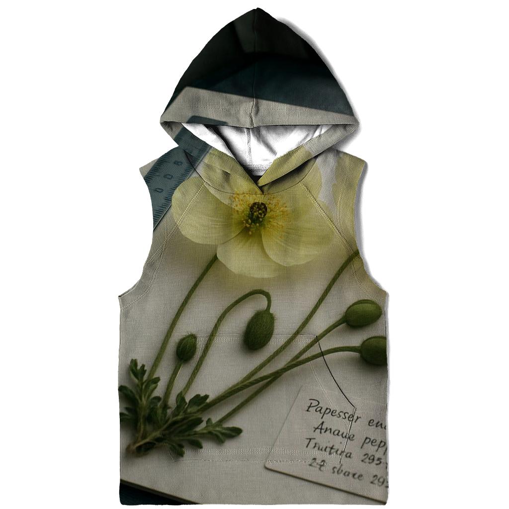 Arctic Poppy Specimen Sheet In A Field Herbarium Tent designer hoodies