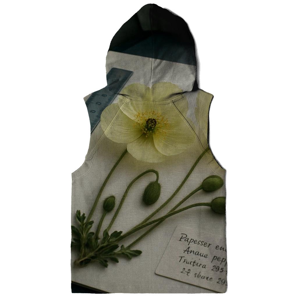 Arctic Poppy Specimen Sheet In A Field Herbarium Tent designer hoodies
