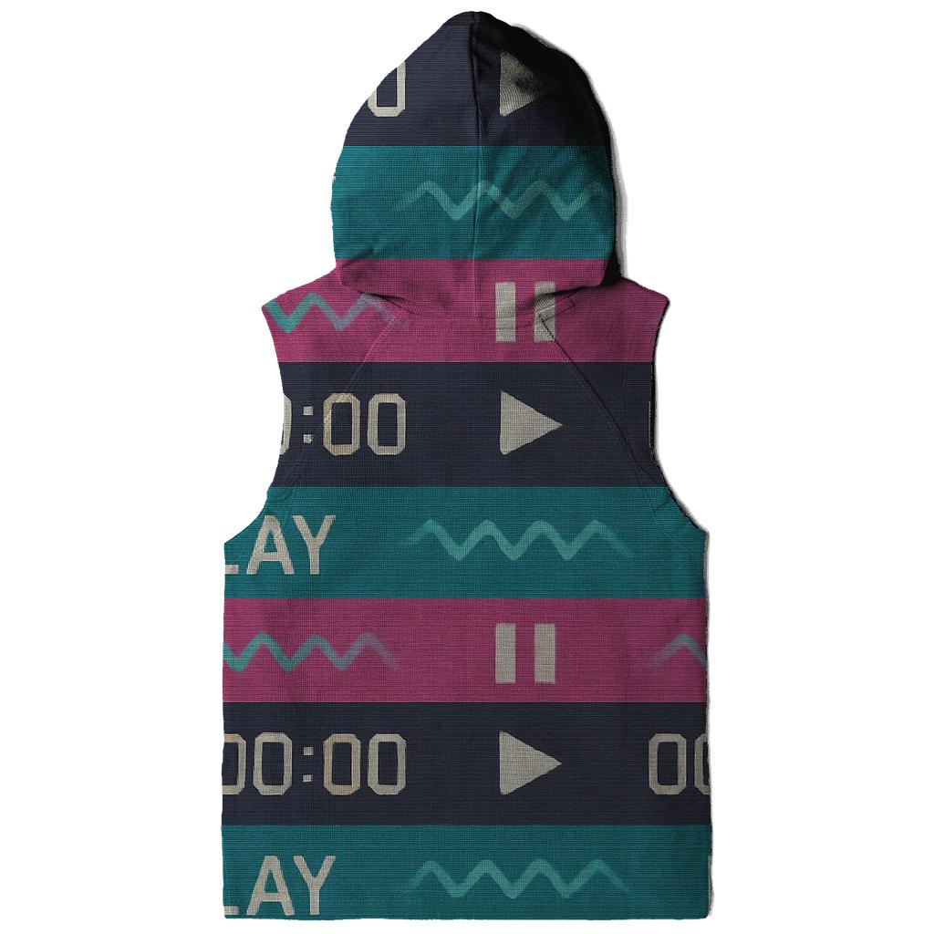 VHS Timecode Wave Pattern hoodie designs