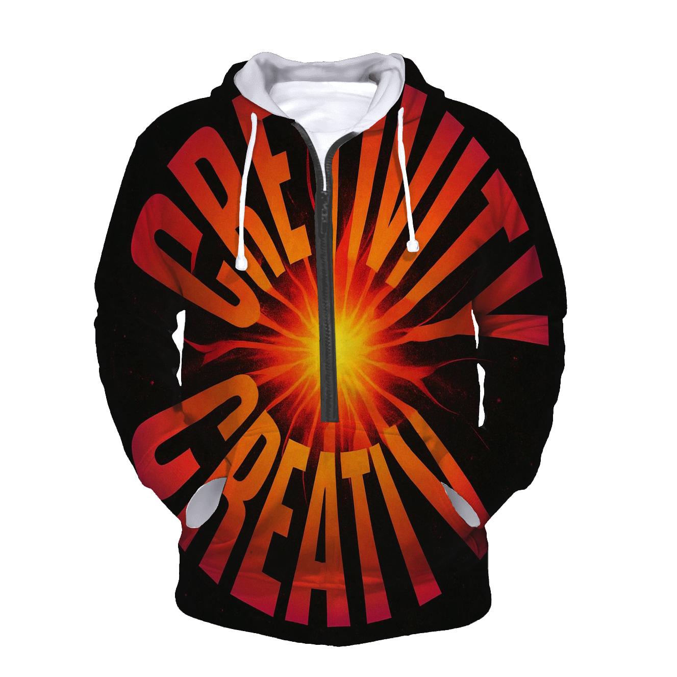 Solar Flare Typography Bloom hoodie styles