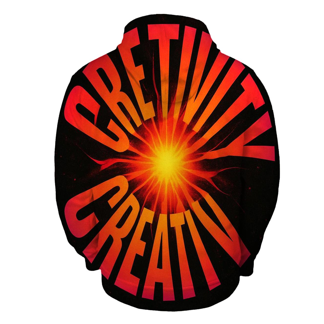 Solar Flare Typography Bloom hoodie styles