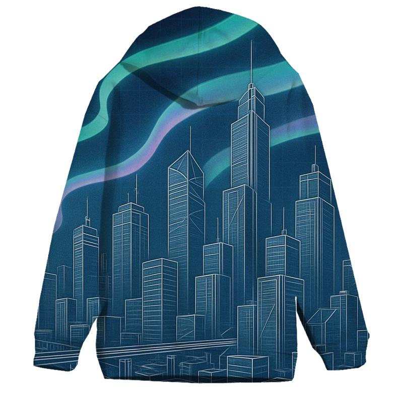 Aurora Blueprint City lightweight hoodies