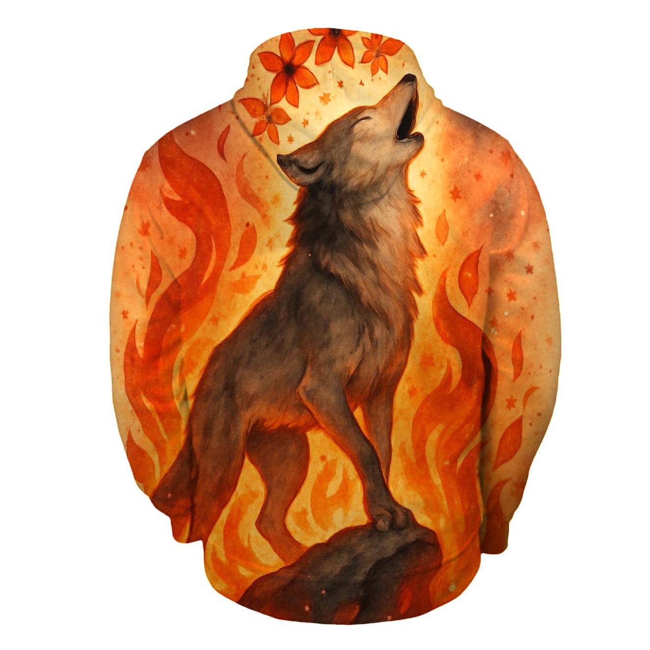 Cinder Bloom Howl Of The Wild Crown premium hoodies