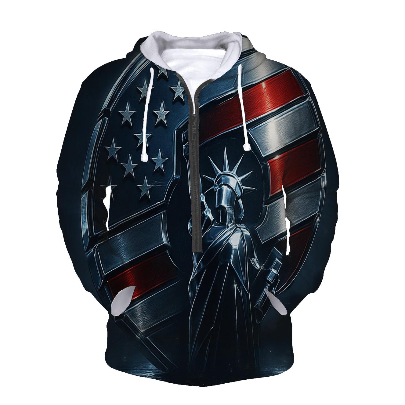 Chrome Horizon Stars And Stripes heavyweight hoodies