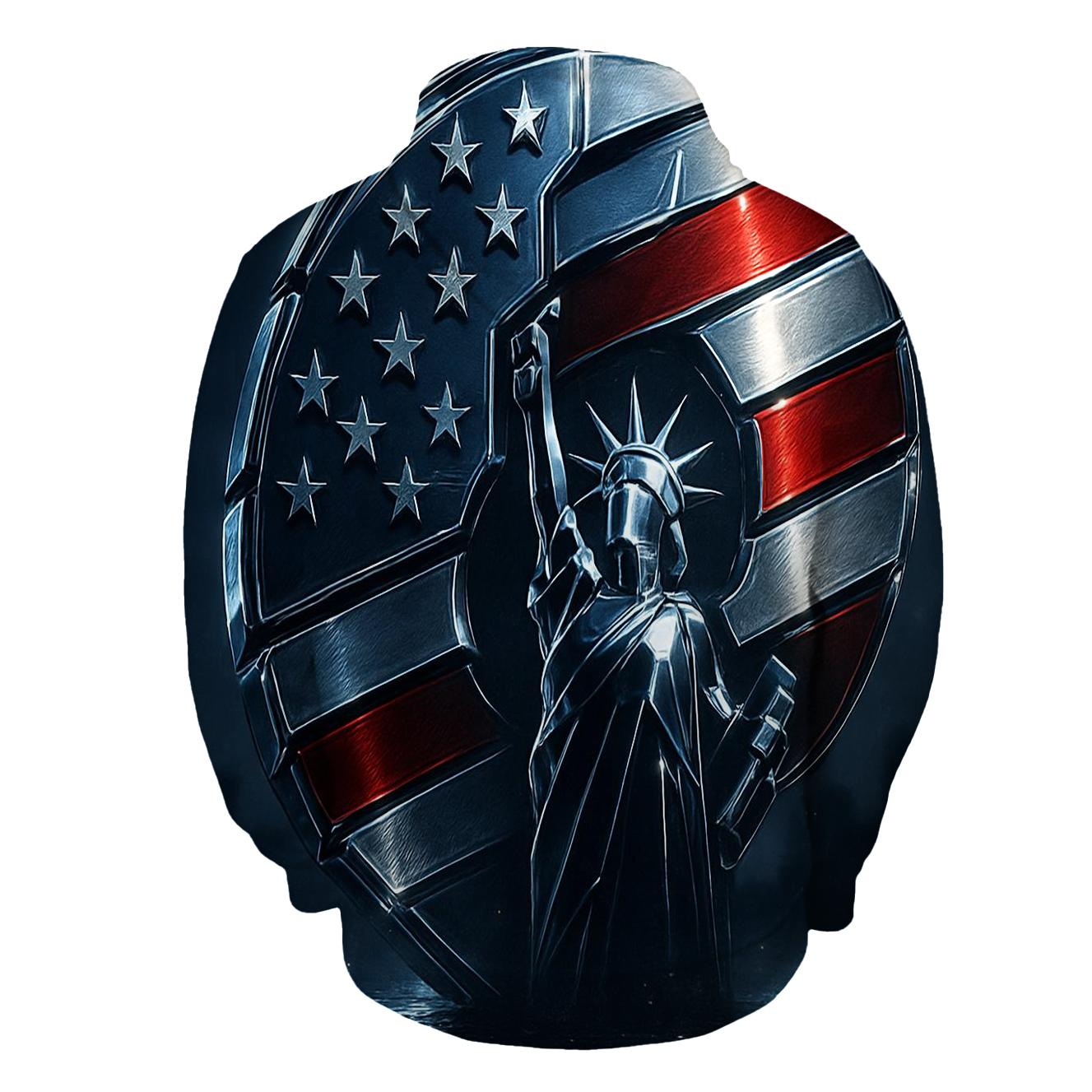Chrome Horizon Stars And Stripes heavyweight hoodies