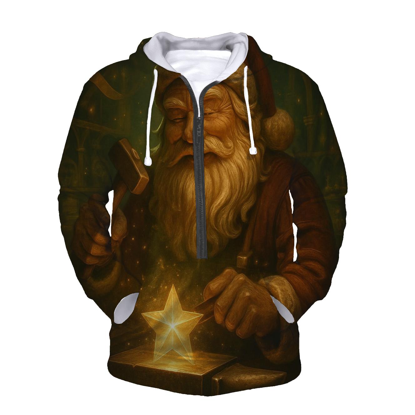 Clockwork Workshop Santa With Starlit Toy Forge lightweight hoodies