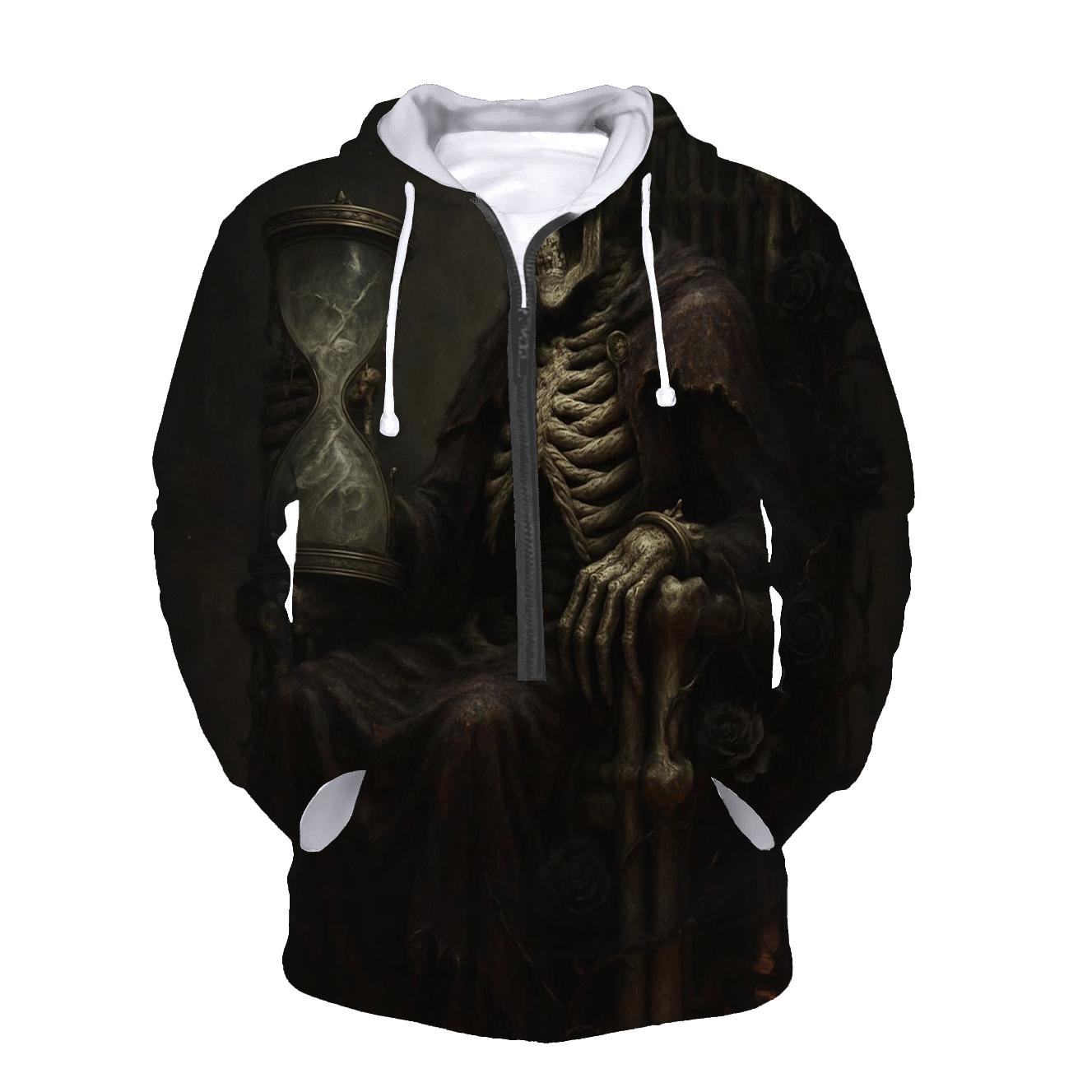 Hourglass Throne Of The Bone Sovereign embroidered hoodies