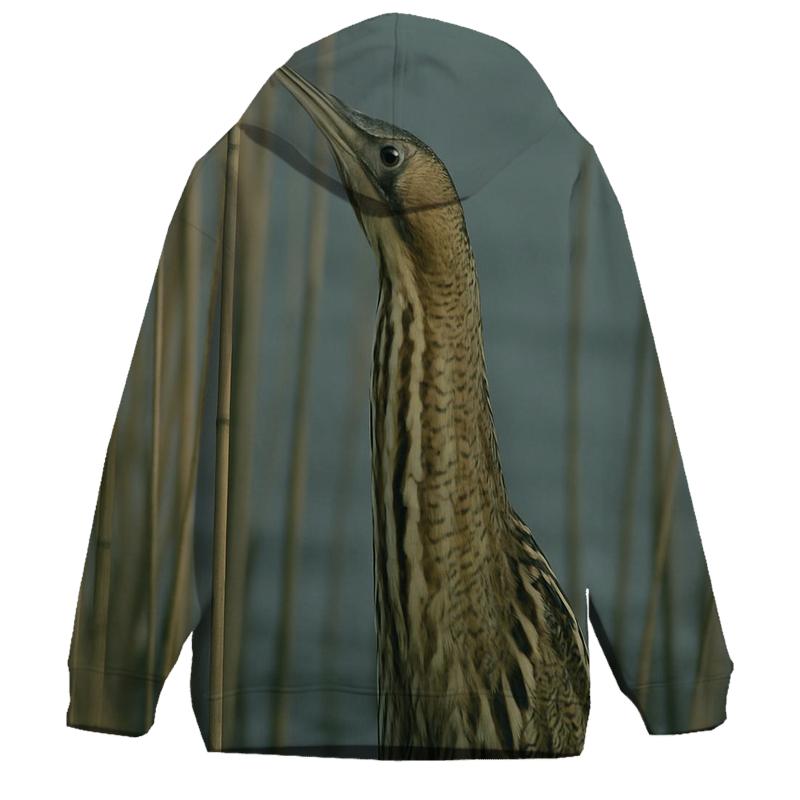 Reedbed Stalk Eurasian Bittern graphic hoodies