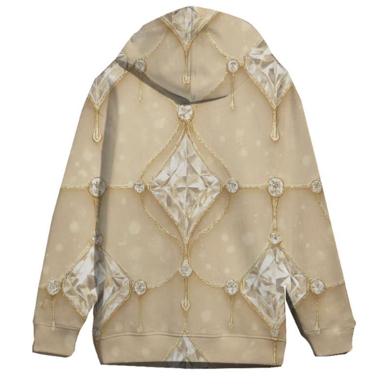 Champagne Crystal Lattice premium hoodies
