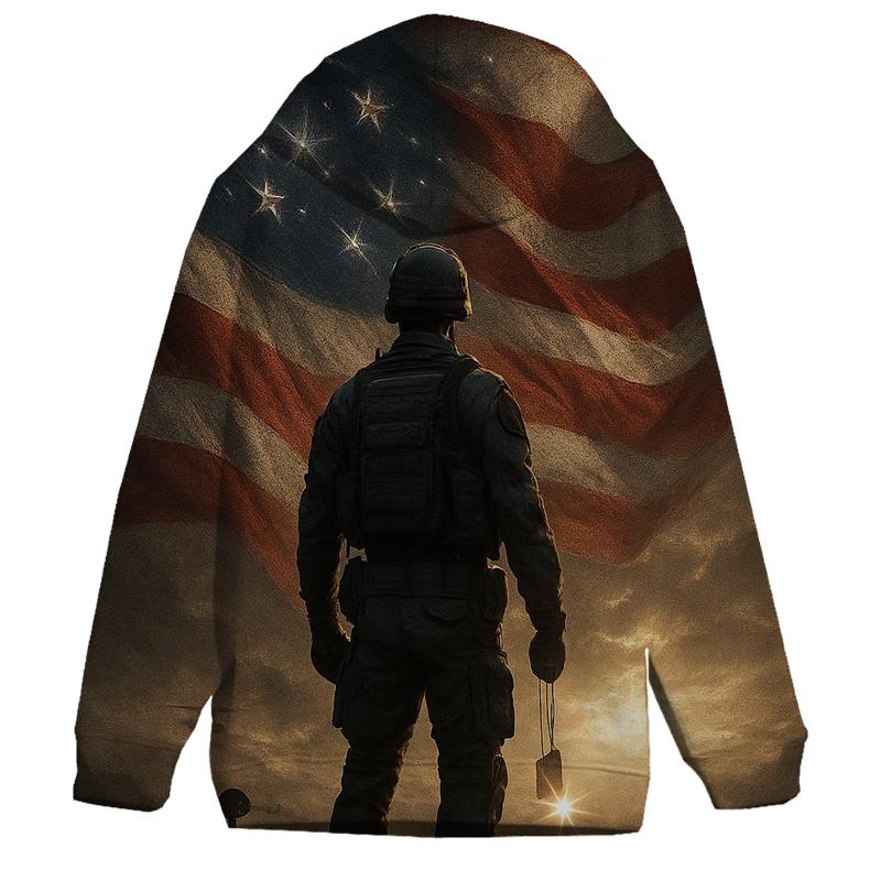 Dawn Vigil Over The Rippling Stars zip-up hoodies