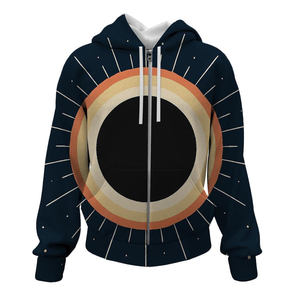 Eclipse Corona Lacework embroidered hoodies