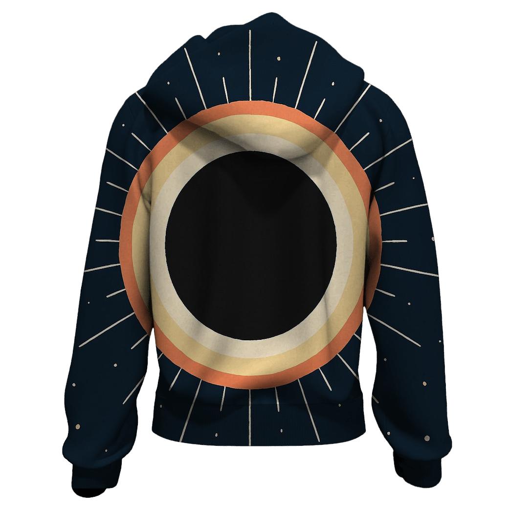 Eclipse Corona Lacework embroidered hoodies