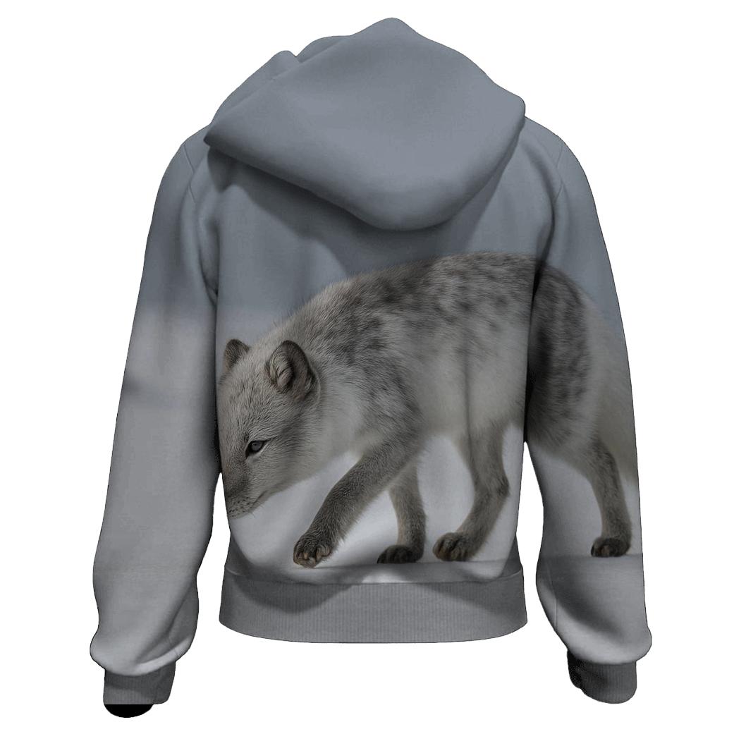 Frostline Forager Arctic Fox hoodie designs