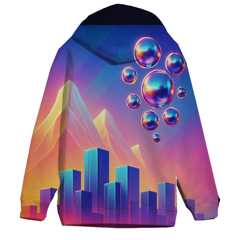 Prismatic Skyline Mirage graphic hoodies