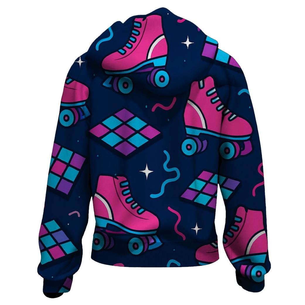 Roller Rink Neon Confetti hoodie styles