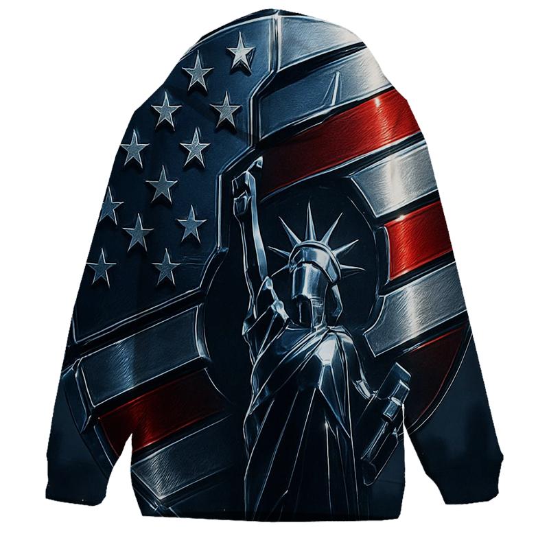 Chrome Horizon Stars And Stripes graphic hoodies