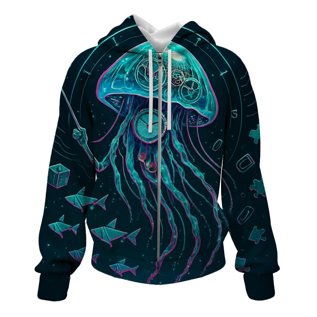 The Clockwork Jellyfish Parade custom hoodies