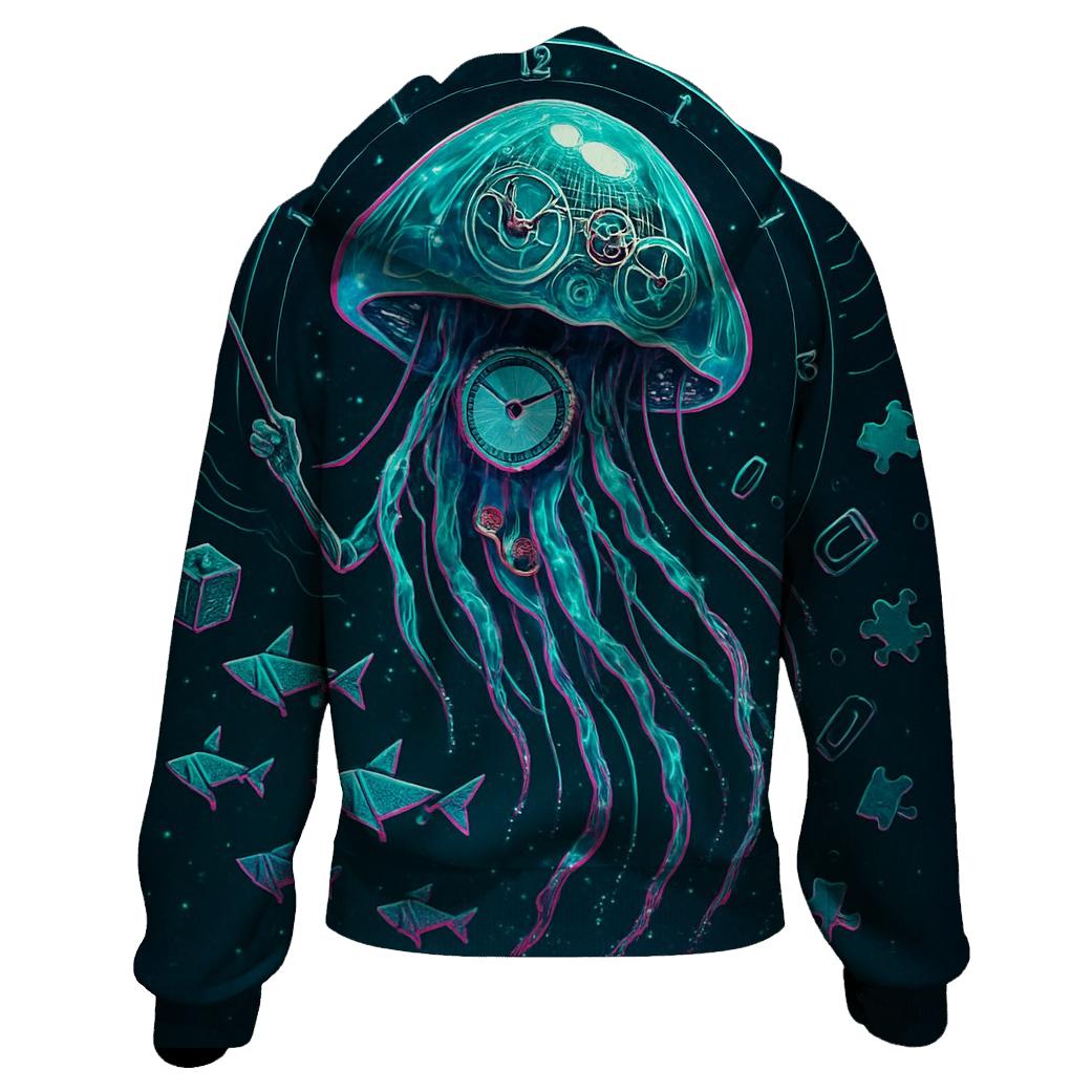 The Clockwork Jellyfish Parade custom hoodies