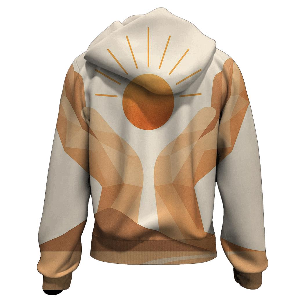 Hands Of Horizon zip-up hoodies