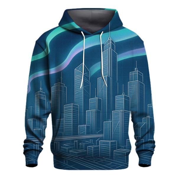 Aurora Blueprint City designer hoodies