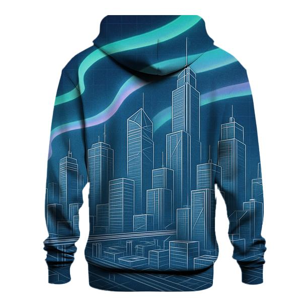 Aurora Blueprint City designer hoodies