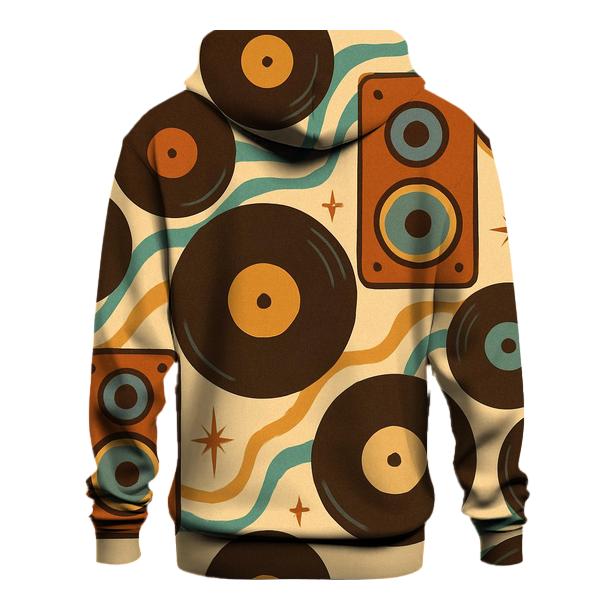 Groovy Vinyl Lounge Patterns printed hoodies