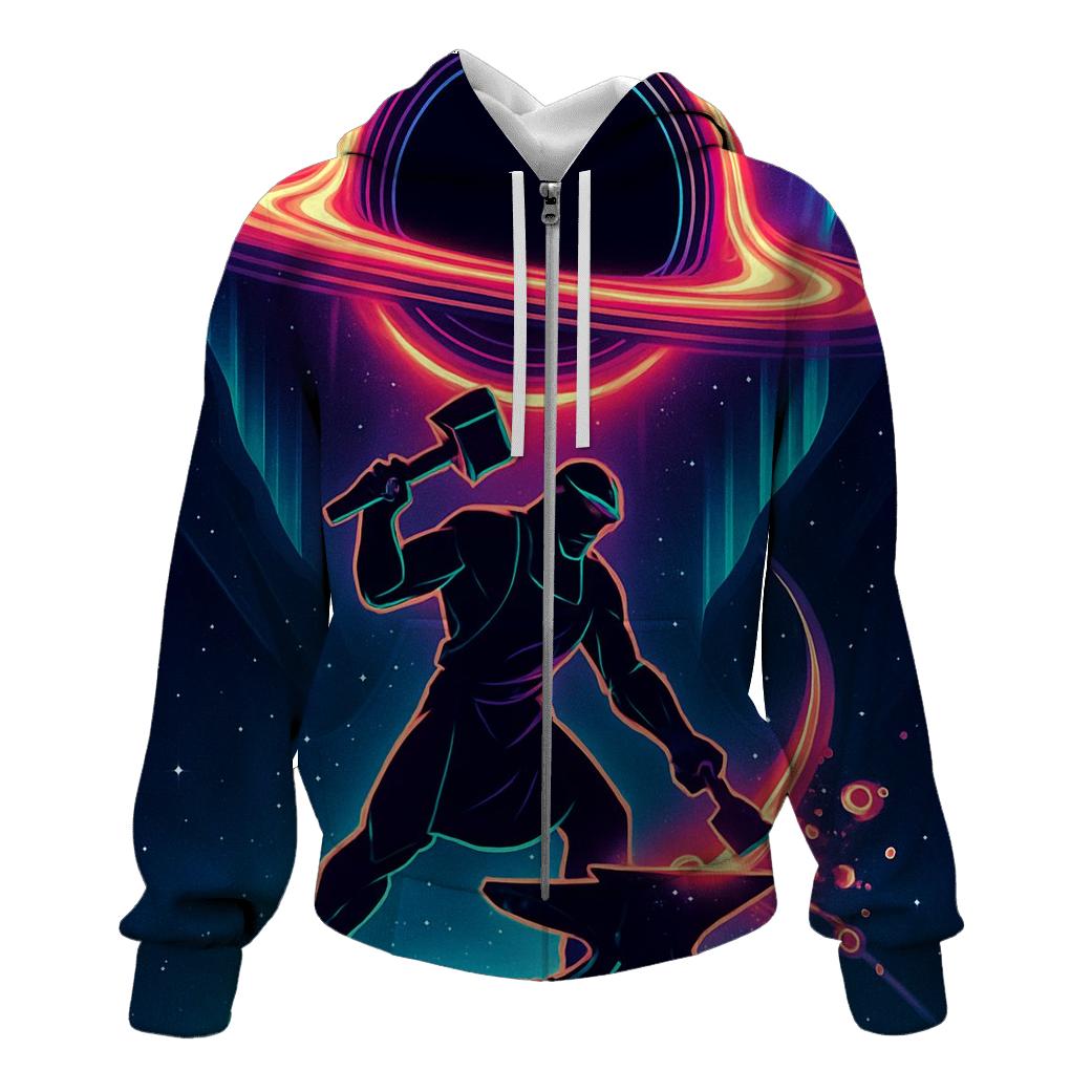 Aurora Forge Above The Silent Black Hole graphic hoodies