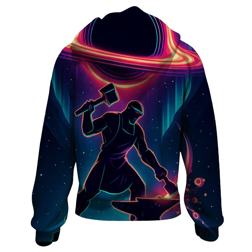 Aurora Forge Above The Silent Black Hole graphic hoodies